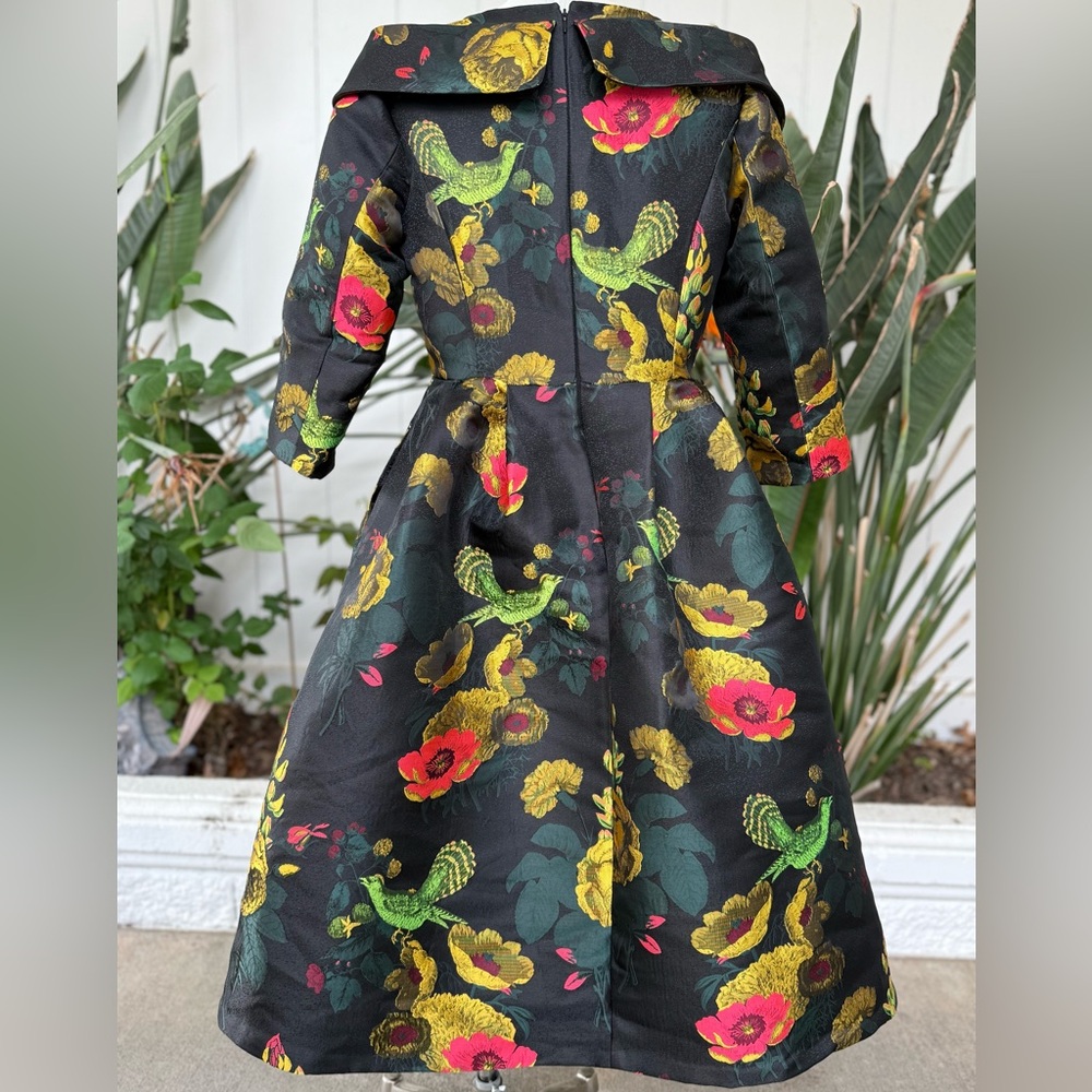Ashro Black Floral Dress unique gown - Picture 12 of 16